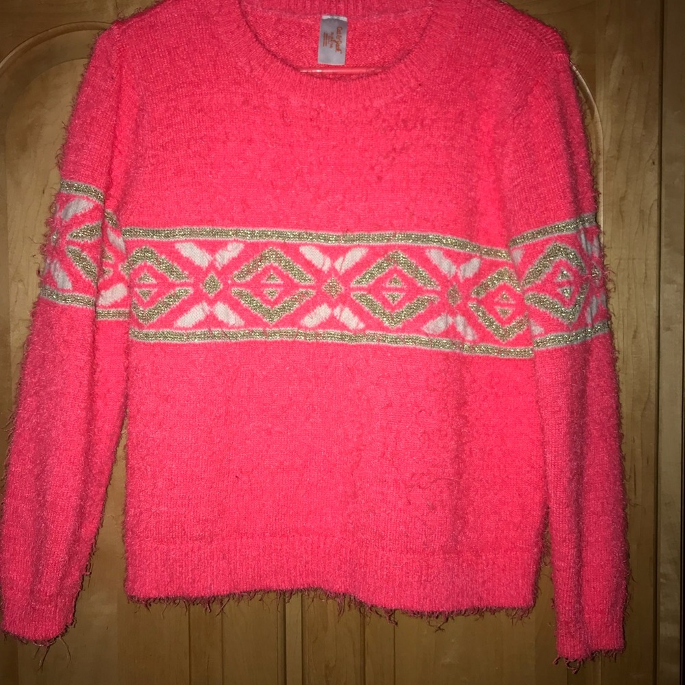 Cat & Jack fuzzy girls sweater